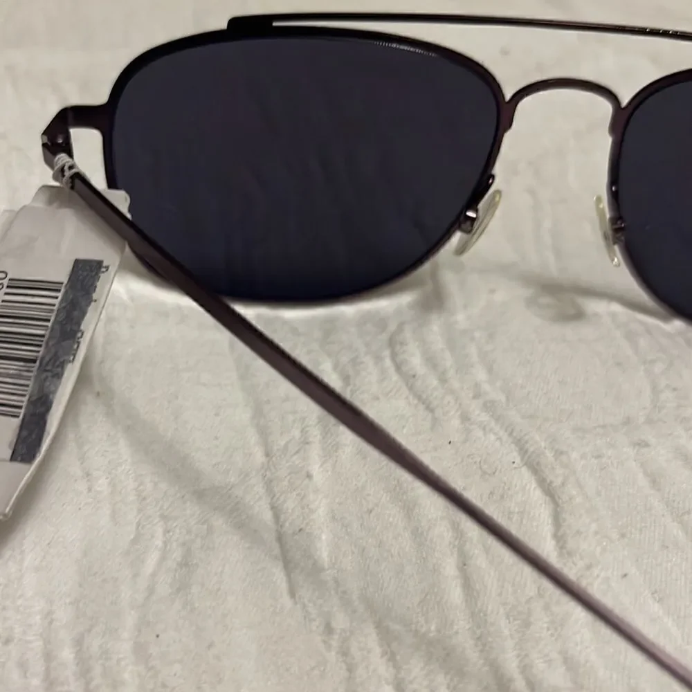 Tomas Maier Rubber Blinders Palm Tree Printed Mirrored Aviator Sunglasses $540